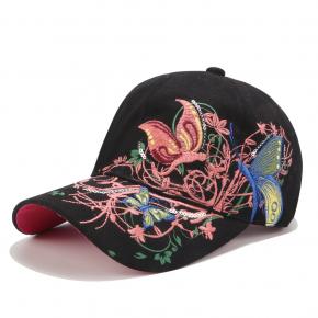 sequin embroidered baseball cap