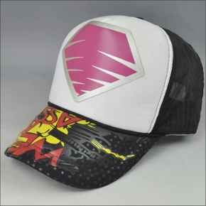 Cool rubber printing mesh trucker cap