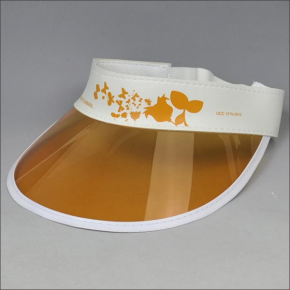 leather banding PVC sun visor