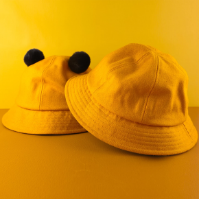 Kids suede bucket hats Child Bucket hats factory