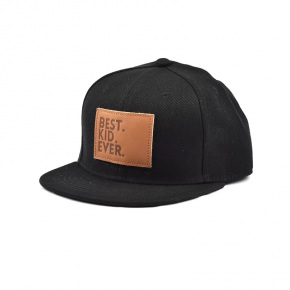 custom leather patch baby black snapback caps